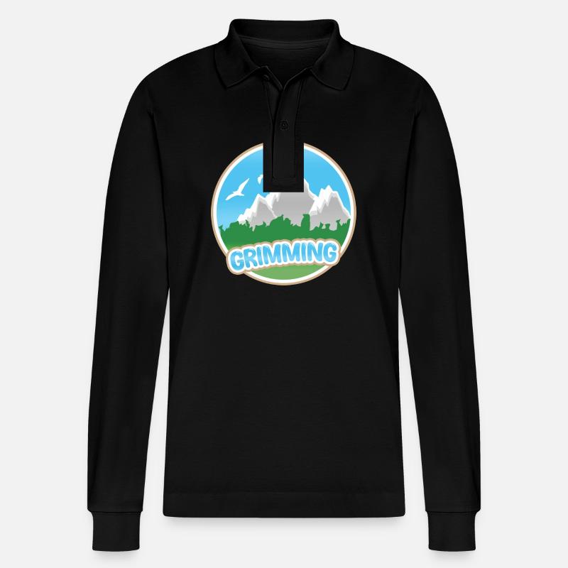 Grimming - Polo à manches longues bio PREPSTER Stanley/Stella Unisexe - noir