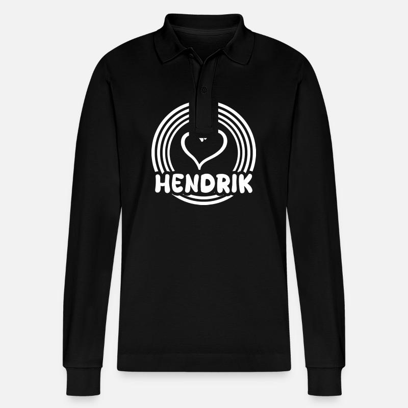 Cadeau pour Hendrik - Polo à manches longues bio PREPSTER Stanley/Stella Unisexe - noir