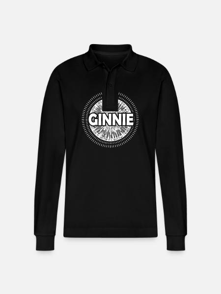 Gift idea Ginnie - Stanley/Stella Organic Unisex Long-Sleeved Polo Shirt Prepster - black