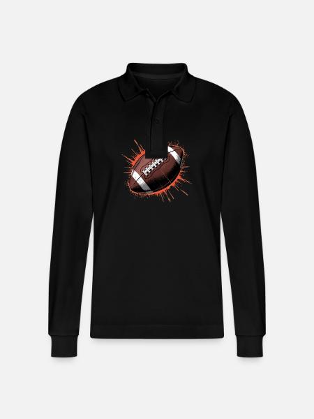 Fußball - Stanley/Stella Unisex Bio-Langarm-Poloshirt Prepster - Schwarz