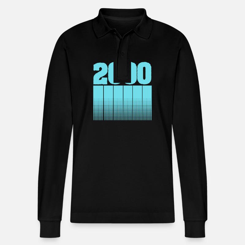 2000 - Stanley/Stella Unisex Bio-Langarm-Poloshirt Prepster - Schwarz