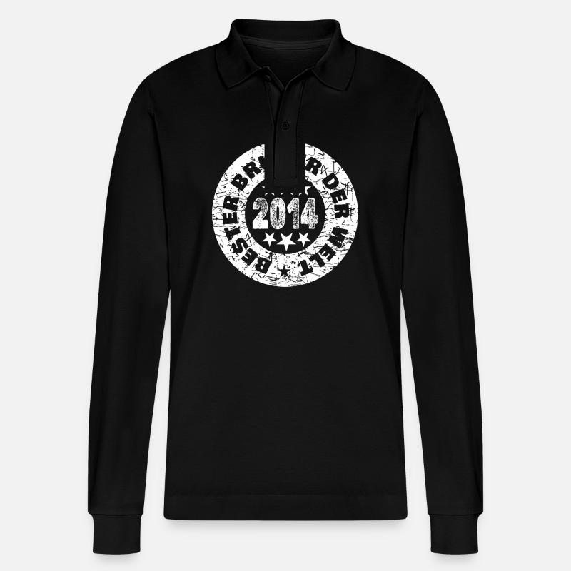 2014 - Polo à manches longues bio PREPSTER Stanley/Stella Unisexe - noir