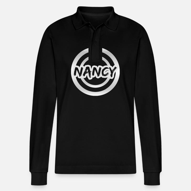 Geschenk Nancy - Stanley/Stella Unisex Bio-Langarm-Poloshirt Prepster - Schwarz