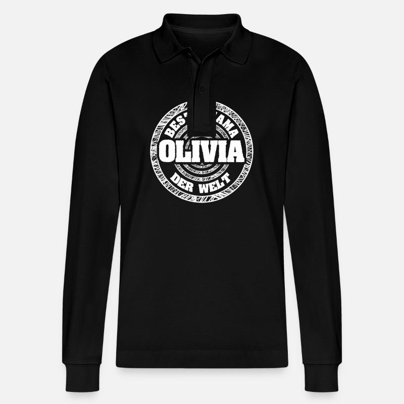 Cadeau pour Olivia - Polo à manches longues bio PREPSTER Stanley/Stella Unisexe - noir
