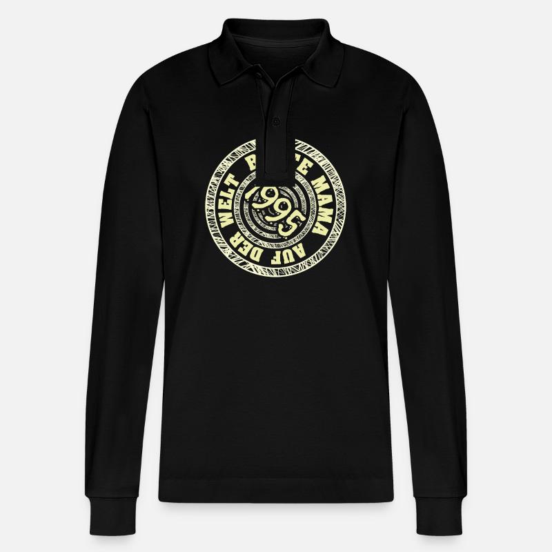 Bébé 1995 - Polo à manches longues bio PREPSTER Stanley/Stella Unisexe - noir