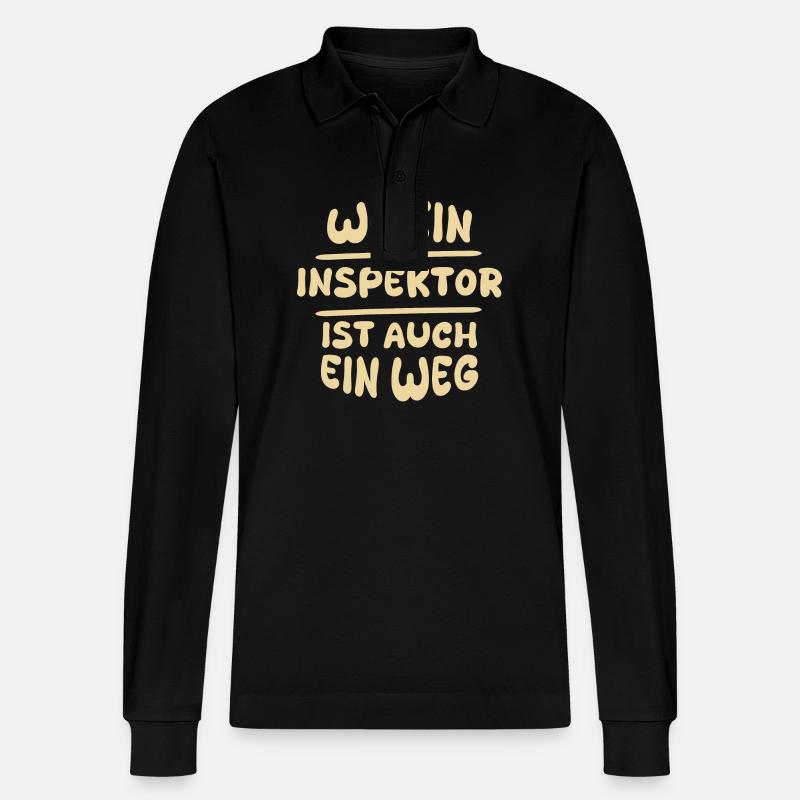 Inspektor Inspektor - Stanley/Stella Unisex Bio-Langarm-Poloshirt Prepster - Schwarz