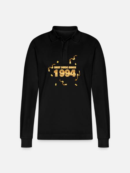 Held 1994 - Stanley/Stella Organic Unisex Long-Sleeved Polo Shirt Prepster - black
