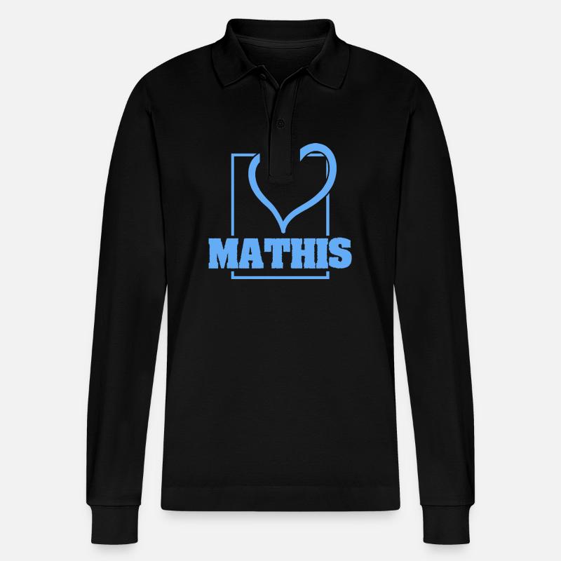 Bachelor Mathis - Stanley/Stella Unisex Bio-Langarm-Poloshirt Prepster - Schwarz