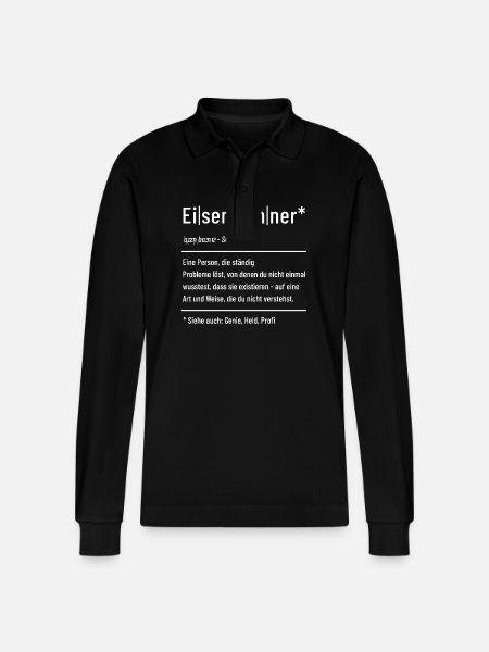 Eisenbahner - Definition - Lexikon - Stanley/Stella Unisex Bio-Langarm-Poloshirt Prepster - Schwarz