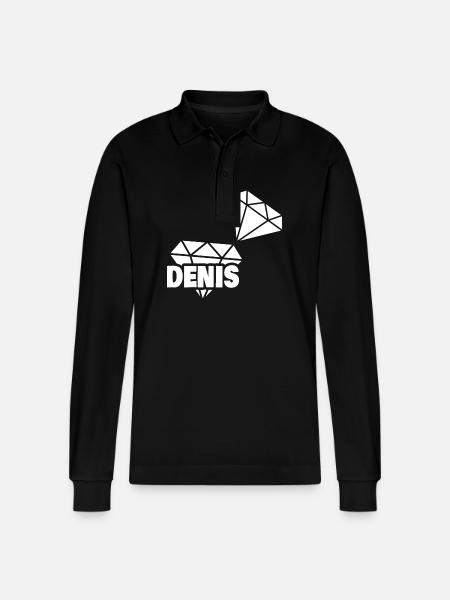 Denis - Stanley/Stella Organic Unisex Long-Sleeved Polo Shirt Prepster - black