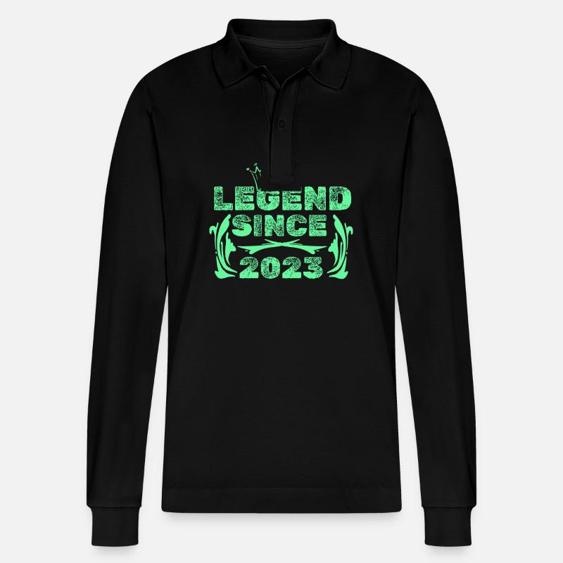 Geschenkidee 2023 - Stanley/Stella Unisex Bio-Langarm-Poloshirt Prepster - Schwarz