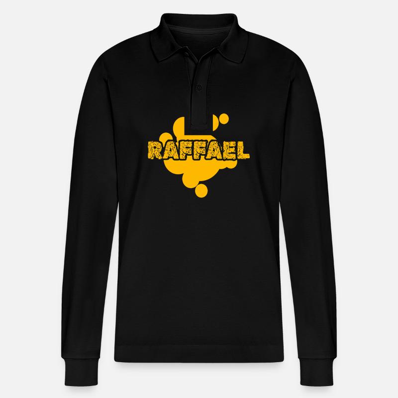 Maler Raffael - Stanley/Stella Unisex Bio-Langarm-Poloshirt Prepster - Schwarz