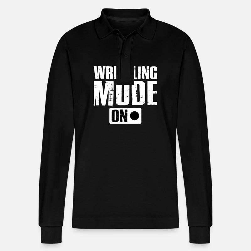 Mode Lutte activé - Polo à manches longues bio PREPSTER Stanley/Stella Unisexe - noir