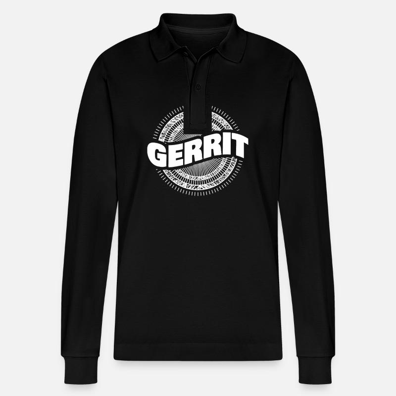 Cadeau pour Gerrit - Polo à manches longues bio PREPSTER Stanley/Stella Unisexe - noir