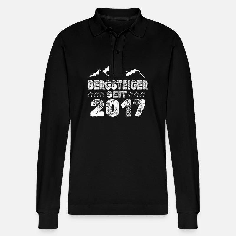 2017 - Stanley/Stella Unisex Bio-Langarm-Poloshirt Prepster - Schwarz