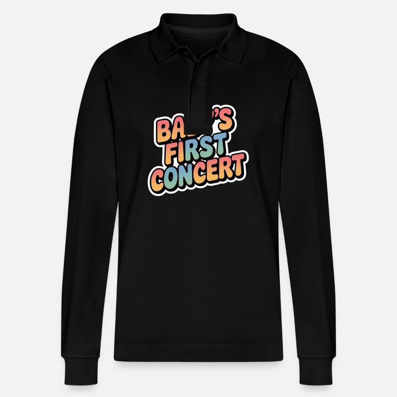Baby's First Concert 18 - Stanley/Stella Unisex Bio-Langarm-Poloshirt Prepster - Schwarz