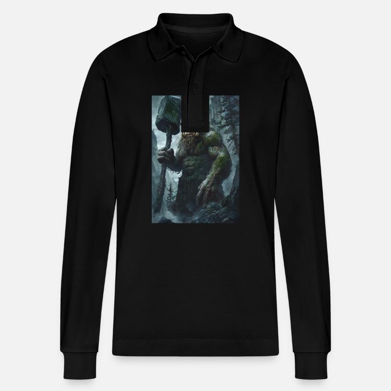 Géant Géant Norvège Cadeau - Polo à manches longues bio PREPSTER Stanley/Stella Unisexe - noir