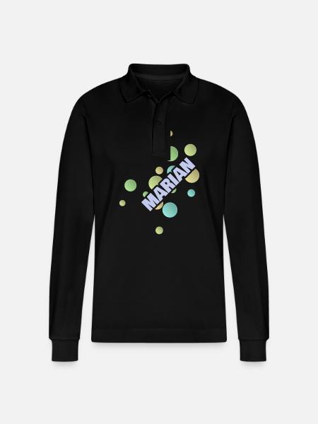 Marian als Fachhochschule - Stanley/Stella Unisex Bio-Langarm-Poloshirt Prepster - Schwarz