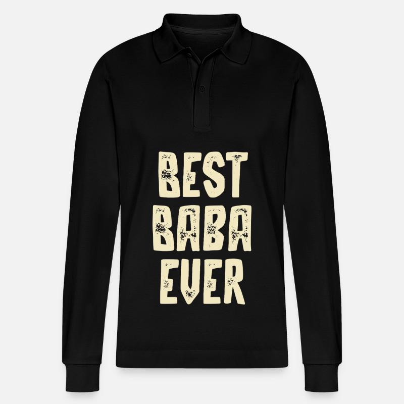 Best Baba Ever - Stanley/Stella Unisex Bio-Langarm-Poloshirt Prepster - Schwarz