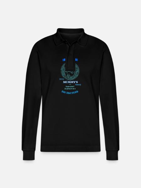 Big Brother Tee enthüllen - Stanley/Stella Unisex Bio-Langarm-Poloshirt Prepster - Schwarz