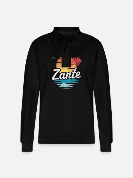 Zante - Stanley/Stella Organic Unisex Long-Sleeved Polo Shirt Prepster - black