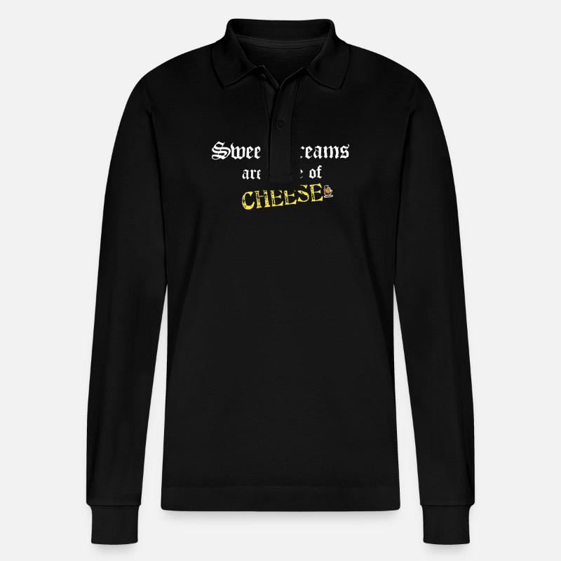 Käseträume Gothic - Stanley/Stella Unisex Bio-Langarm-Poloshirt Prepster - Schwarz