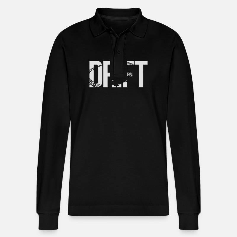 drift - Stanley/Stella Unisex Bio-Langarm-Poloshirt Prepster - Schwarz