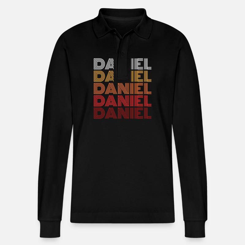 Daniel - Stanley/Stella Unisex Bio-Langarm-Poloshirt Prepster - Schwarz