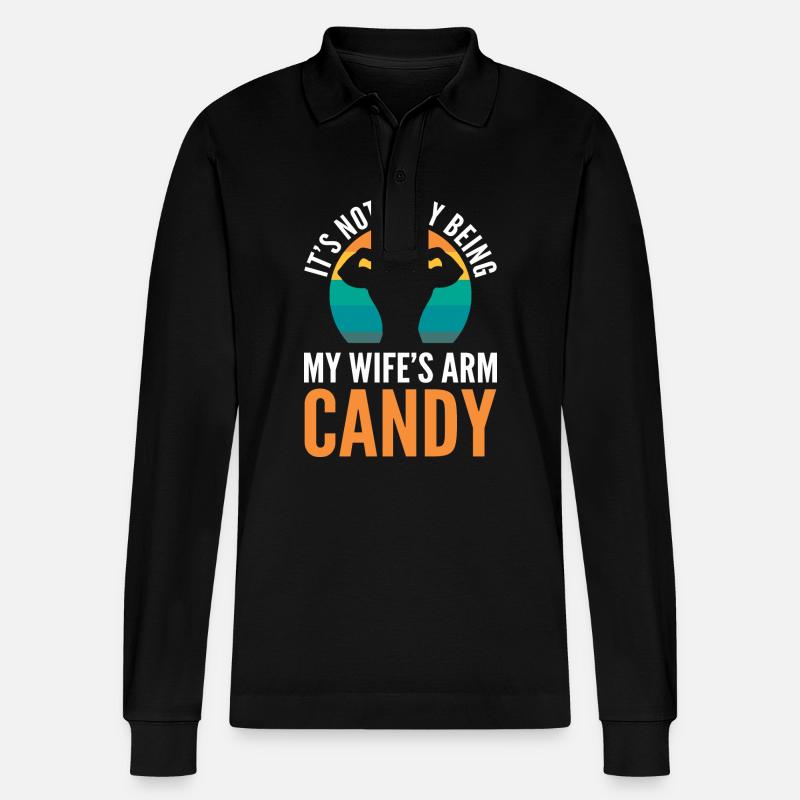 Bras Candy Mari - Polo à manches longues bio PREPSTER Stanley/Stella Unisexe - noir