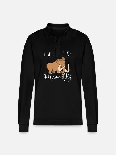 Mammoth - Stanley/Stella Organic Unisex Long-Sleeved Polo Shirt Prepster - black