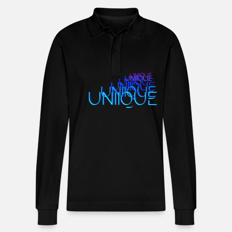 Unique - Stanley/Stella Unisex Bio-Langarm-Poloshirt Prepster - Schwarz