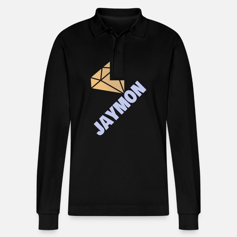 Jaymon - Stanley/Stella Unisex Bio-Langarm-Poloshirt Prepster - Schwarz