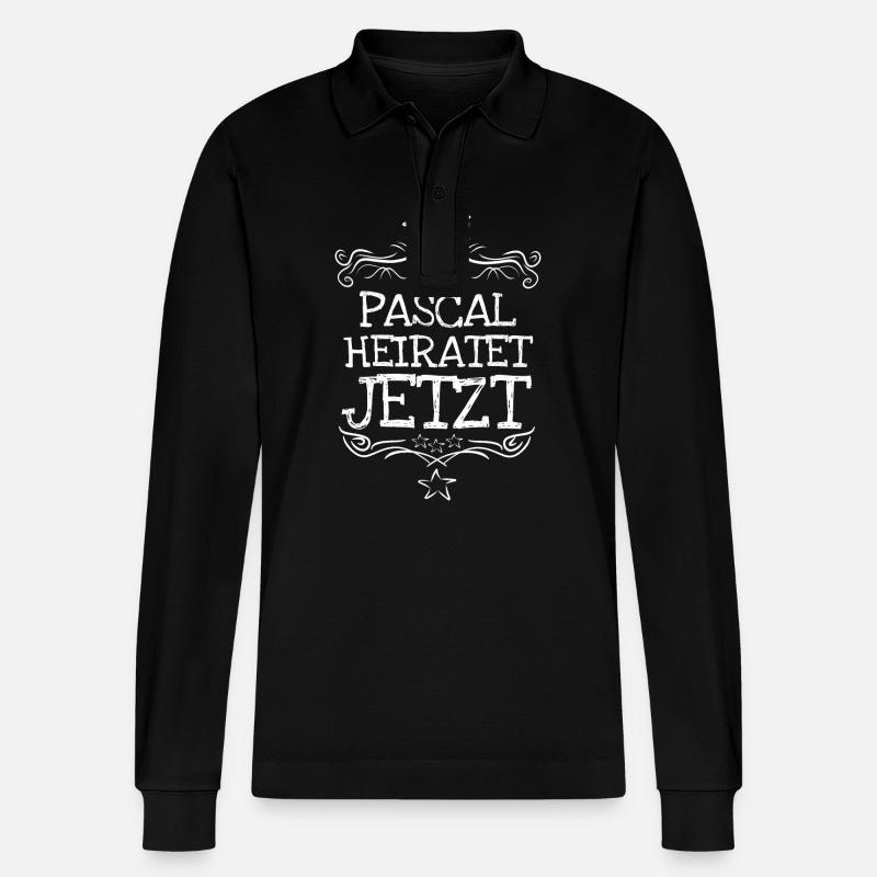 Pascal - Stanley/Stella Unisex Bio-Langarm-Poloshirt Prepster - Schwarz