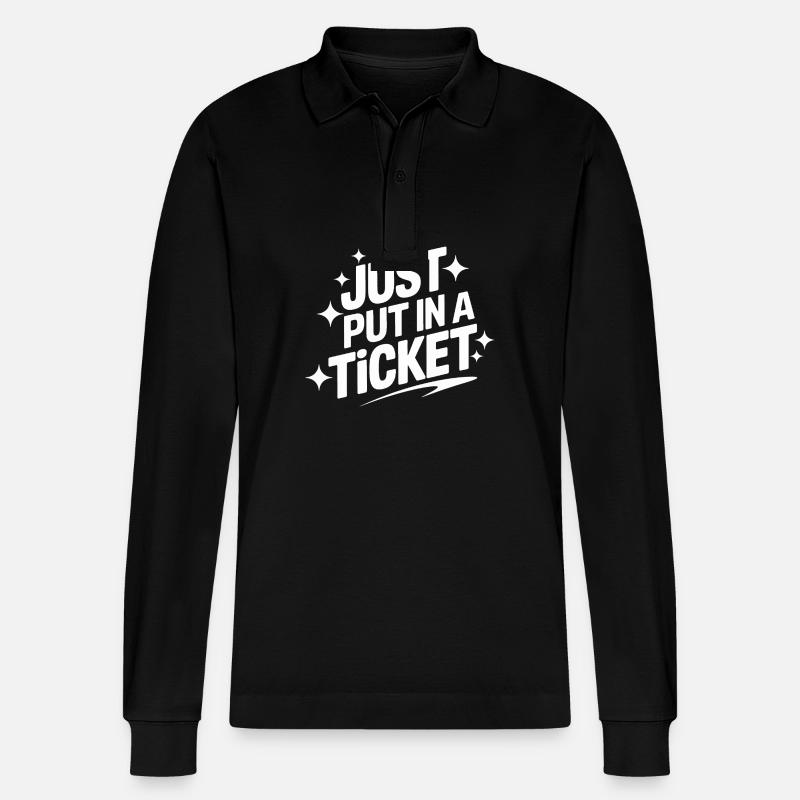 Technischer Support Computerfreak Nerd - Stanley/Stella Unisex Bio-Langarm-Poloshirt Prepster - Schwarz