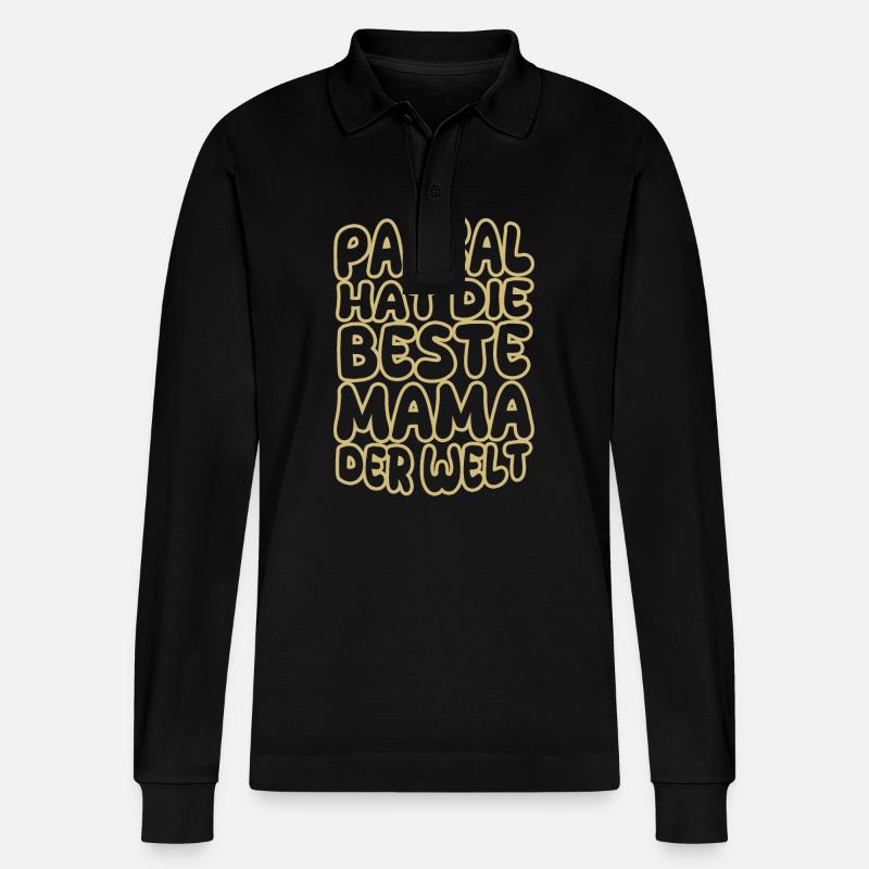 Pascal - Stanley/Stella Unisex Bio-Langarm-Poloshirt Prepster - Schwarz