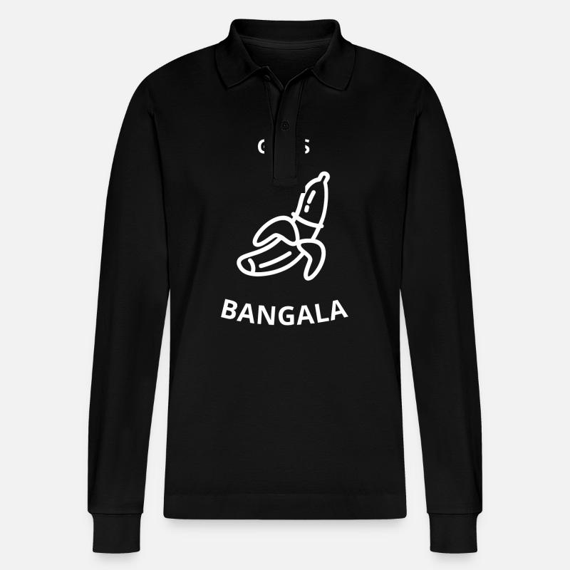 Big Bangala - Stanley/Stella Unisex Bio-Langarm-Poloshirt Prepster - Schwarz