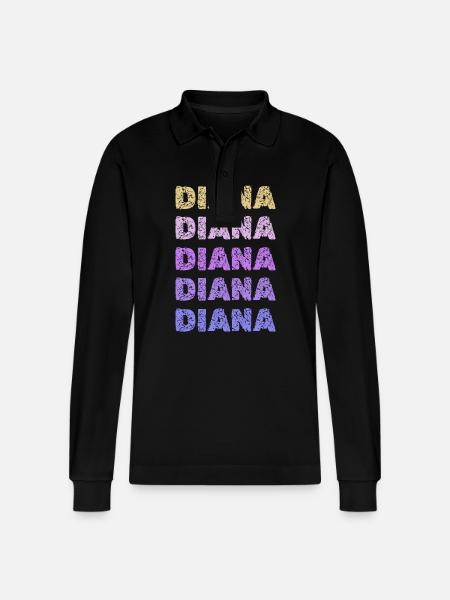 Diana Diana - Stanley/Stella Unisex Bio-Langarm-Poloshirt Prepster - Schwarz