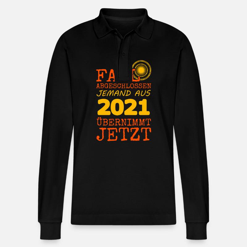 Fall 2021 - Stanley/Stella Unisex Bio-Langarm-Poloshirt Prepster - Schwarz