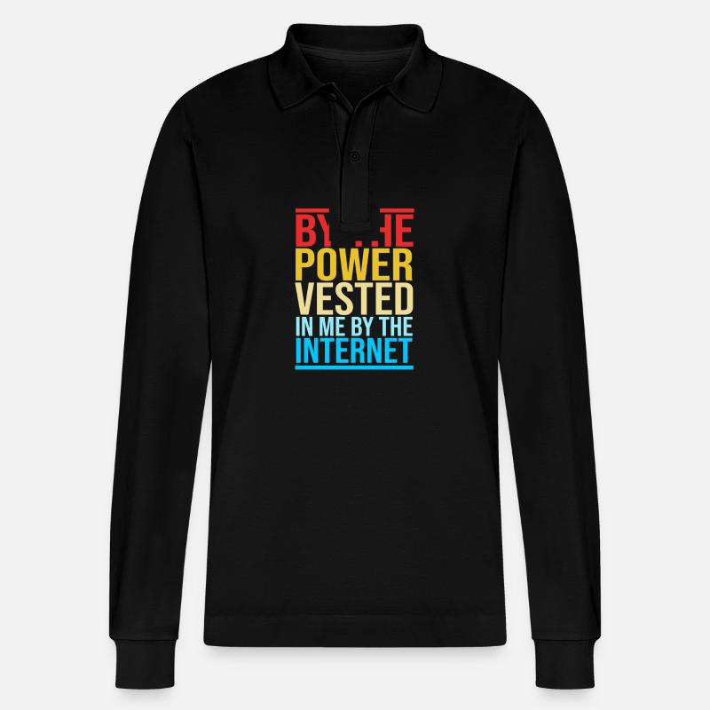 Pasteur - Polo à manches longues bio PREPSTER Stanley/Stella Unisexe - noir