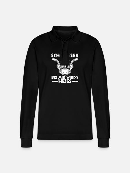 Welding Welding Workers Welder - Stanley/Stella Organic Unisex Long-Sleeved Polo Shirt Prepster - black