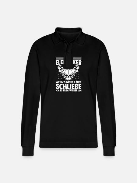 Master Electrician Electrical Engineer Electrician - Stanley/Stella Organic Unisex Long-Sleeved Polo Shirt Prepster - black