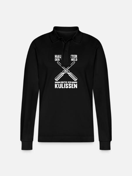 Facility Manager Caretaker Caretaker - Stanley/Stella Organic Unisex Long-Sleeved Polo Shirt Prepster - black