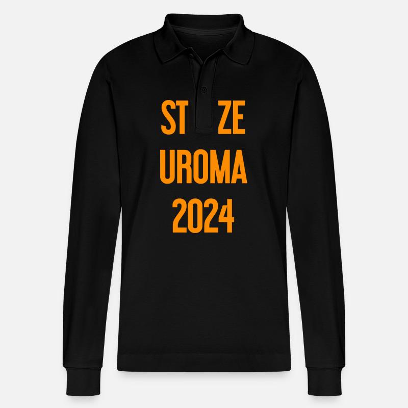 Stolze Uroma 2024 - Stanley/Stella Unisex Bio-Langarm-Poloshirt Prepster - Schwarz