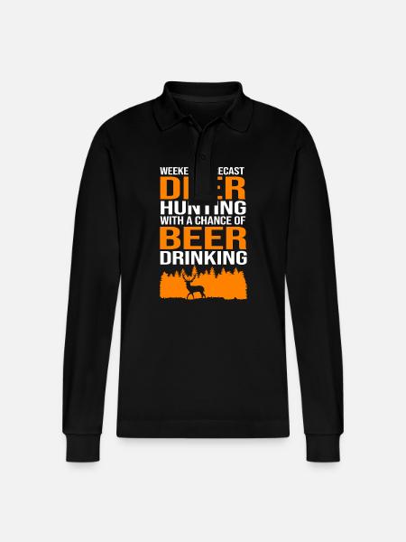 Hunter Hunt - Stanley/Stella Organic Unisex Long-Sleeved Polo Shirt Prepster - black