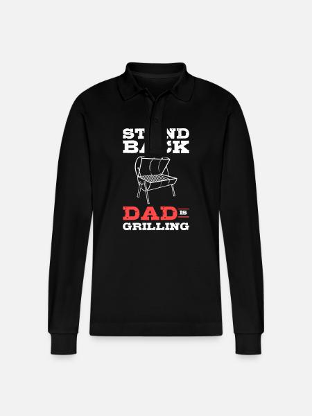 BBQ - Stanley/Stella Unisex Bio-Langarm-Poloshirt Prepster - Schwarz