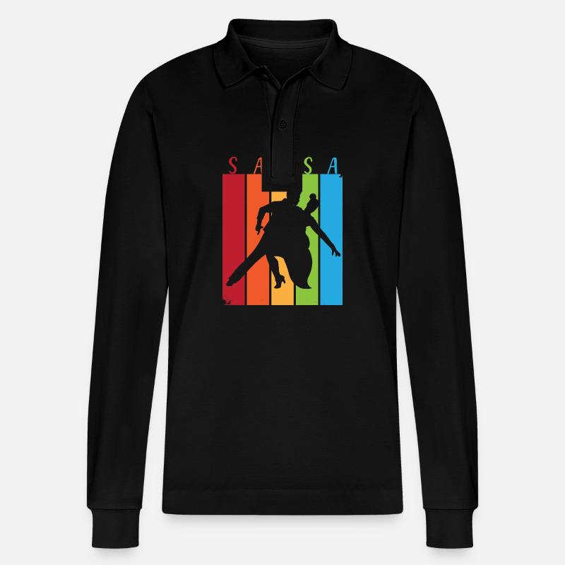 Danseuse de salsa Danseuse - Polo à manches longues bio PREPSTER Stanley/Stella Unisexe - noir