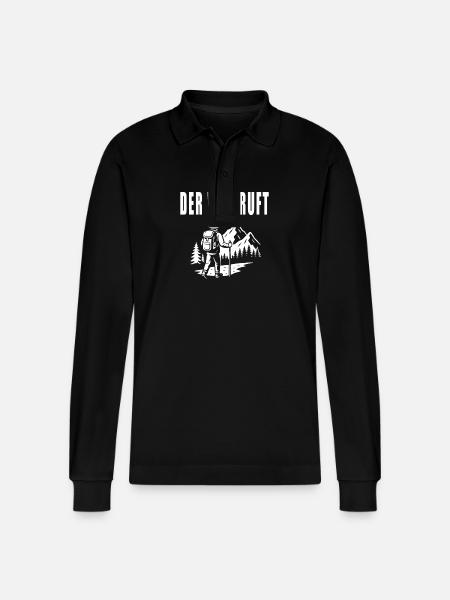 Der Weg Ruft - Stanley/Stella Unisex Bio-Langarm-Poloshirt Prepster - Schwarz