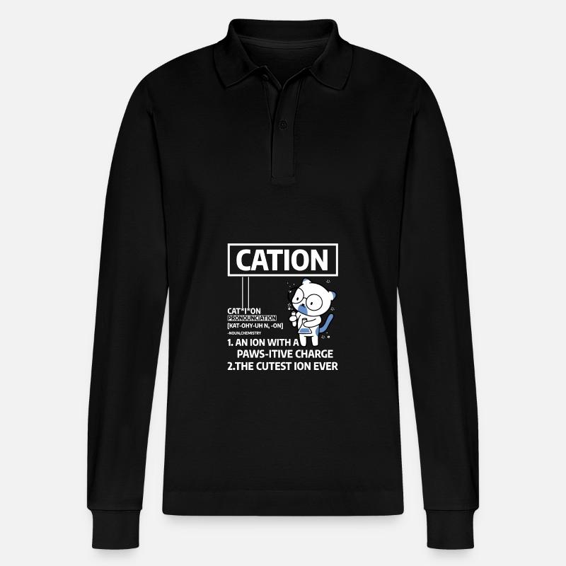 Kation - Stanley/Stella Unisex Bio-Langarm-Poloshirt Prepster - Schwarz
