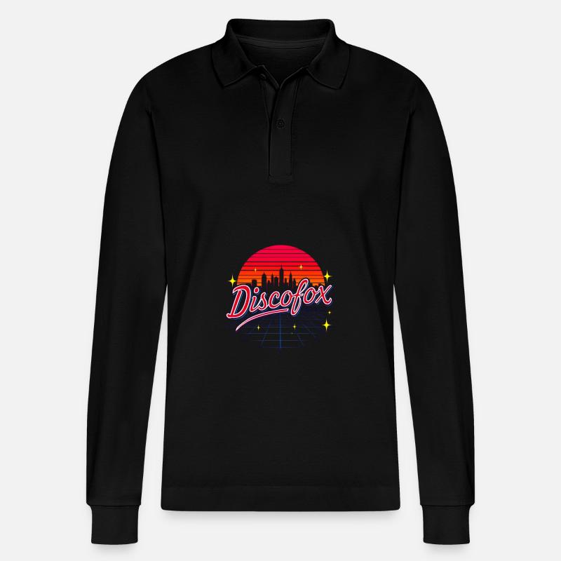 Discofox - Stanley/Stella Unisex Bio-Langarm-Poloshirt Prepster - Schwarz