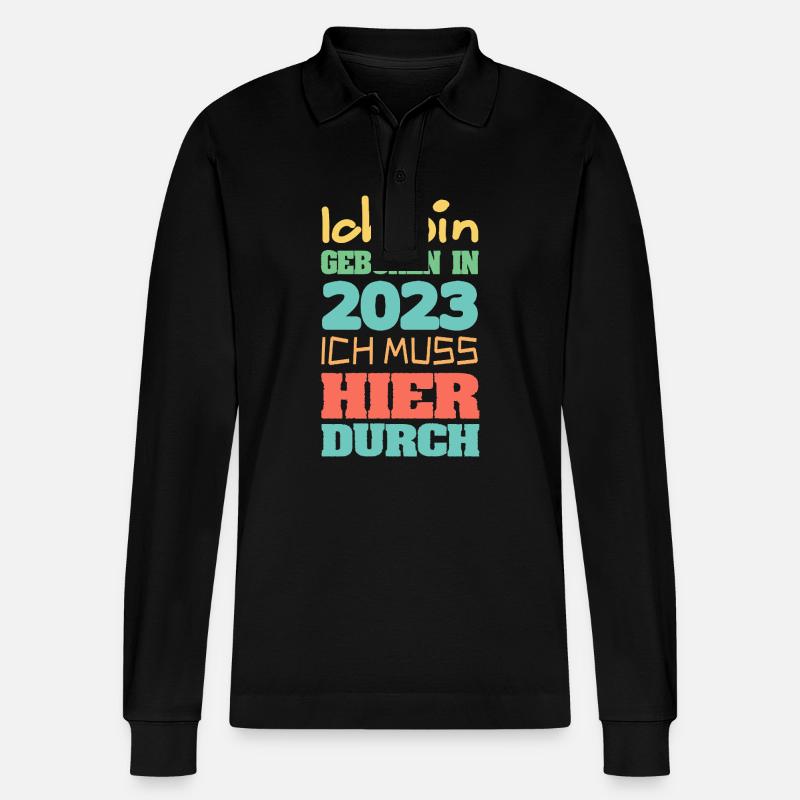 Bin 2023 - Stanley/Stella Unisex Bio-Langarm-Poloshirt Prepster - Schwarz